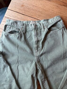 Madewell Baggy Straight Jeans size 30 women’s light green denim